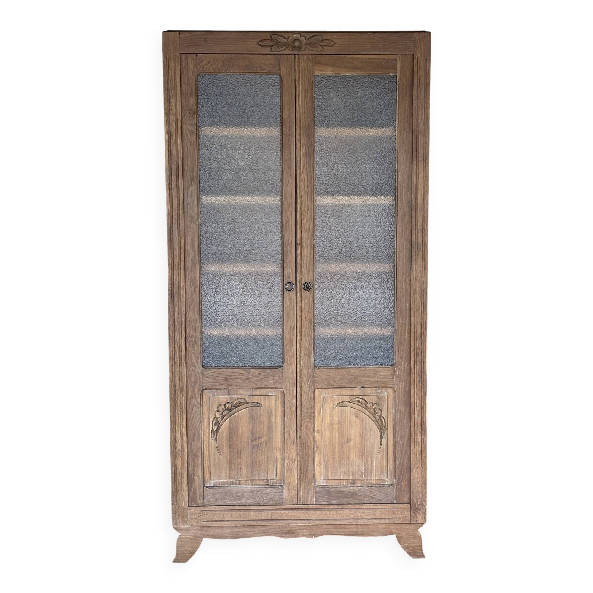 Showcase, Art Deco style bookshelf restored