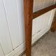 Solid wood corner desk table with 1 drawer