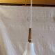 Scandinavian suspension design in white glass and brass - 1950s/60s