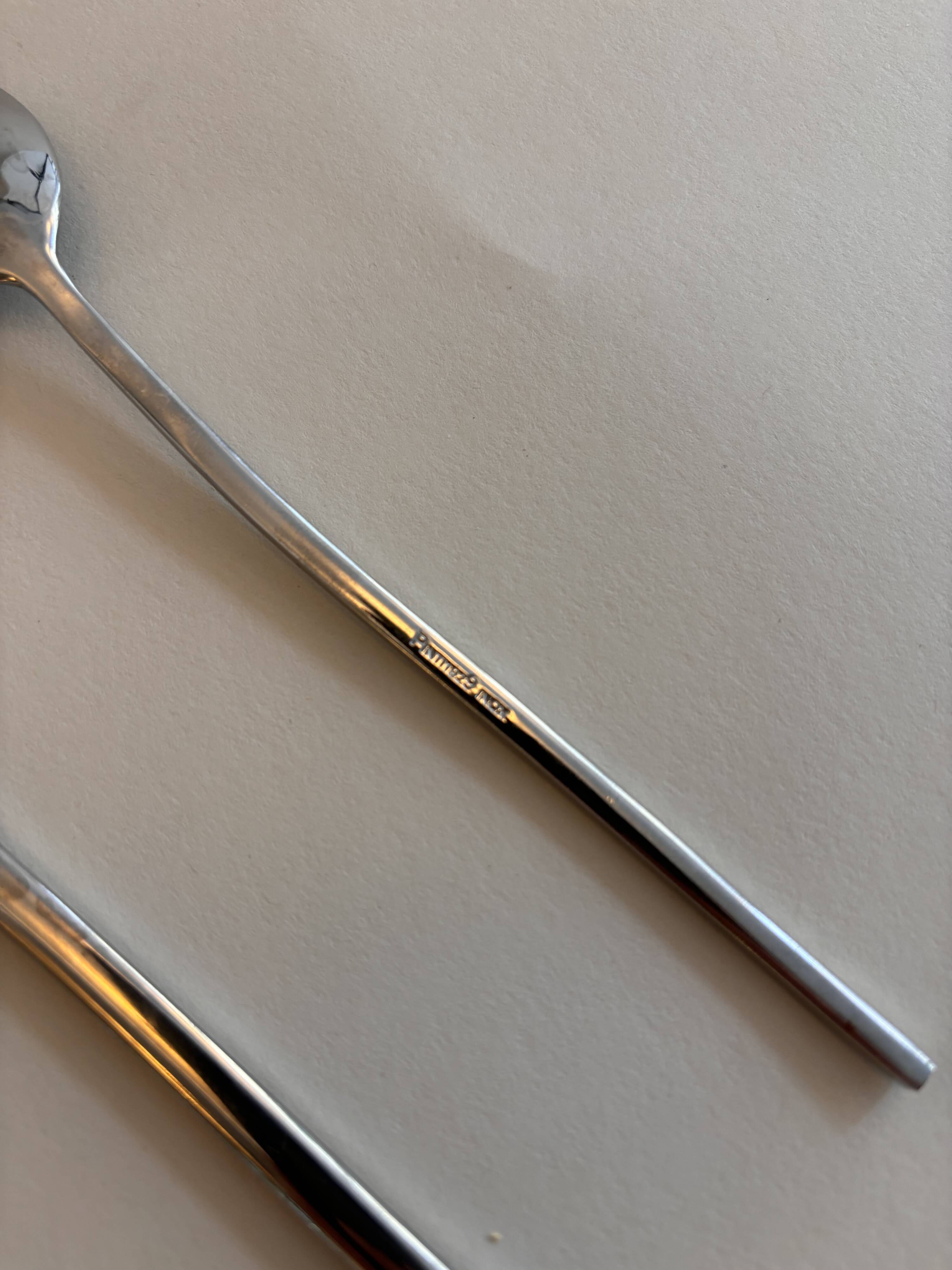 Vintage metal cutlery set