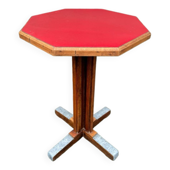 Ancienne table de bistrot octogonale