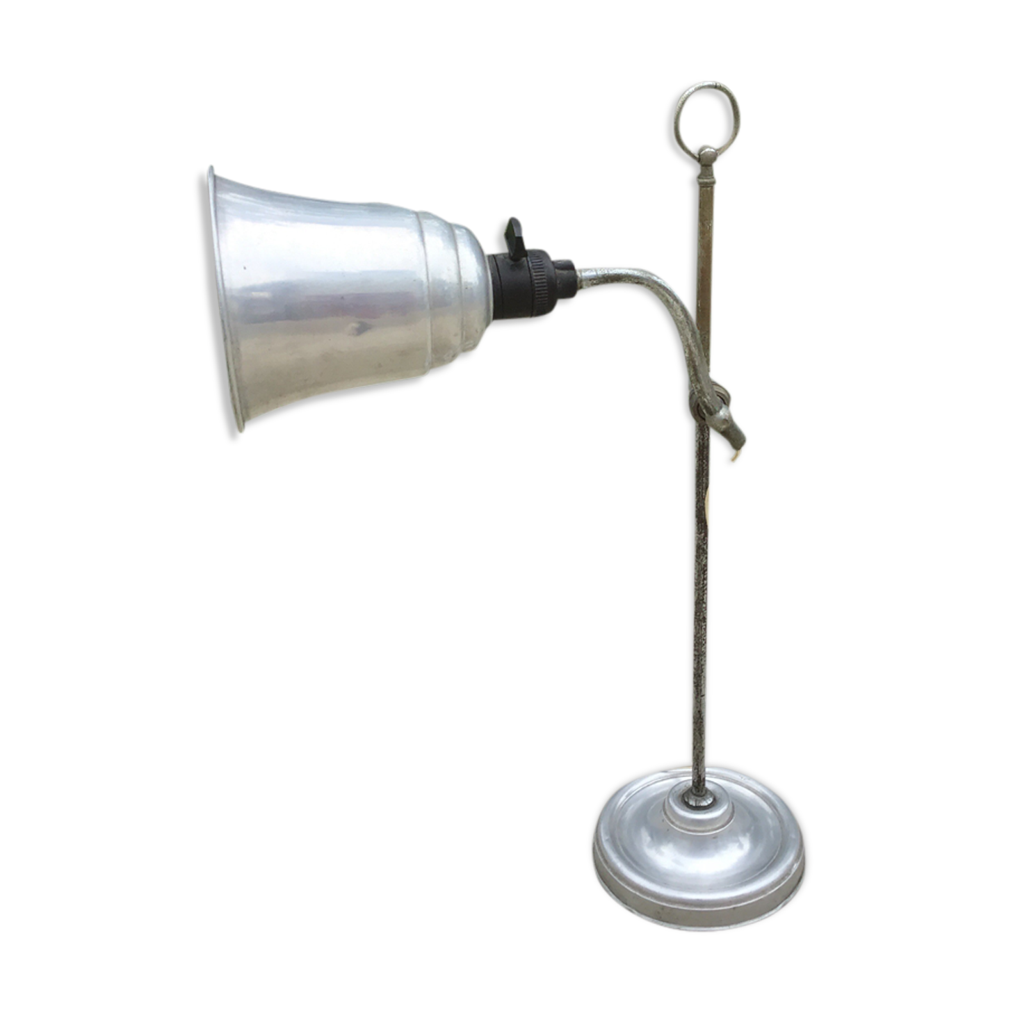 Swan collar office lamp offal aluminum day, workshop, Bakelite.