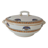 Art Deco Longwy earthenware soup tureen