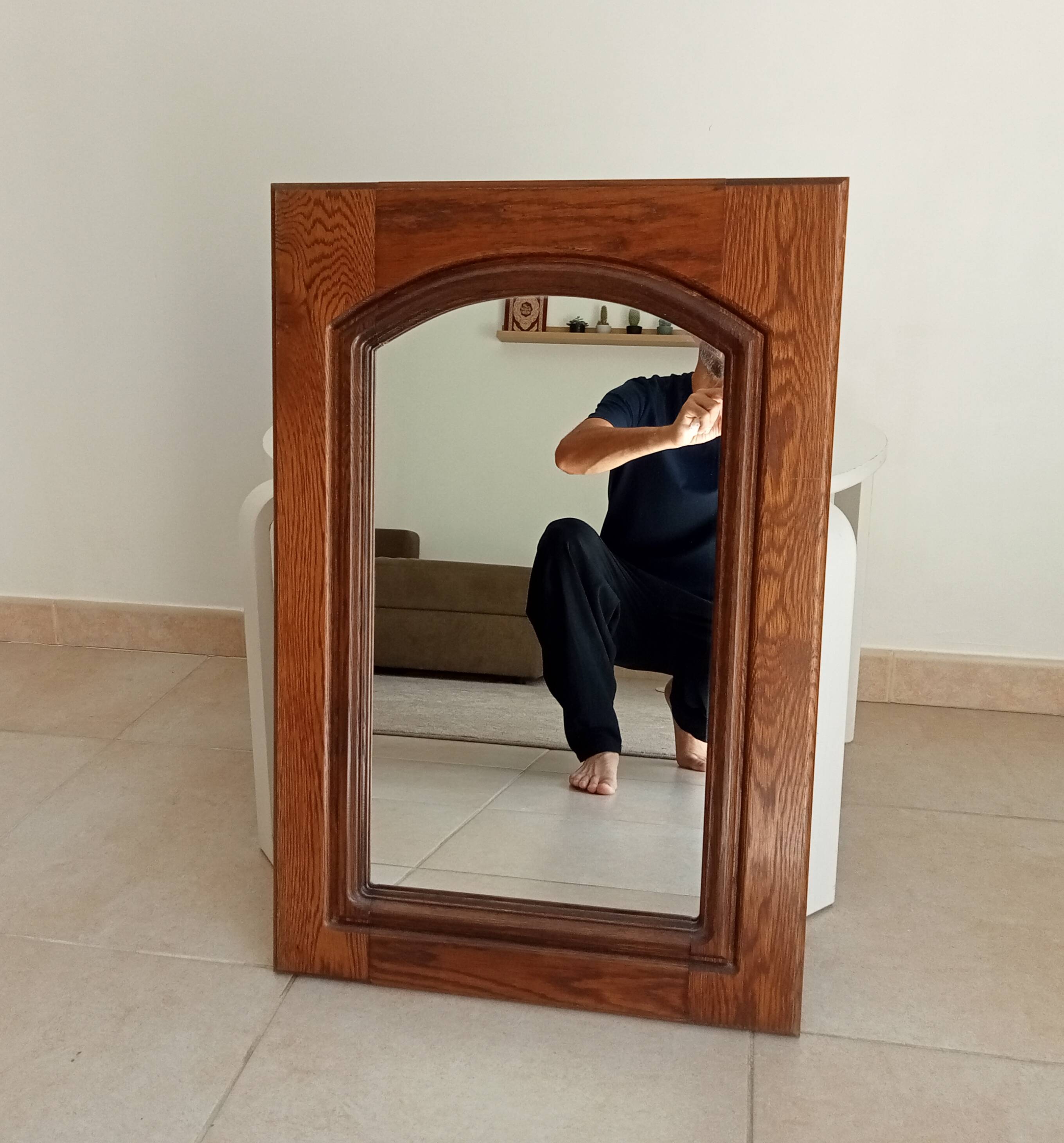 Miroir vintage rustique années 70/80