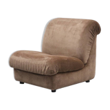 Italian Mimo Padova Lounge Chair Chenille 1970s