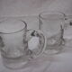 2 mouth-blown beer mugs early 20th