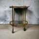 Vintage 'golden' bar trolley