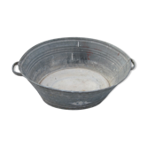 Bassine ovale en zinc
