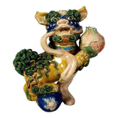 Foe dog holding a ceramic pomegranate China 1st half XX century