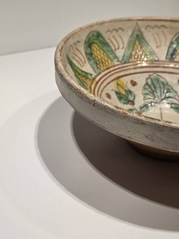 Plat ancien céramique marocaine Mokhfia