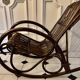 Rocking-chair bambou et rotin