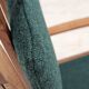 Fauteuil à bascule danois à dossier haut rembourré, laine de meuble kvadrat, années 1950-60,