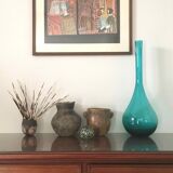 Large blown glass bottle