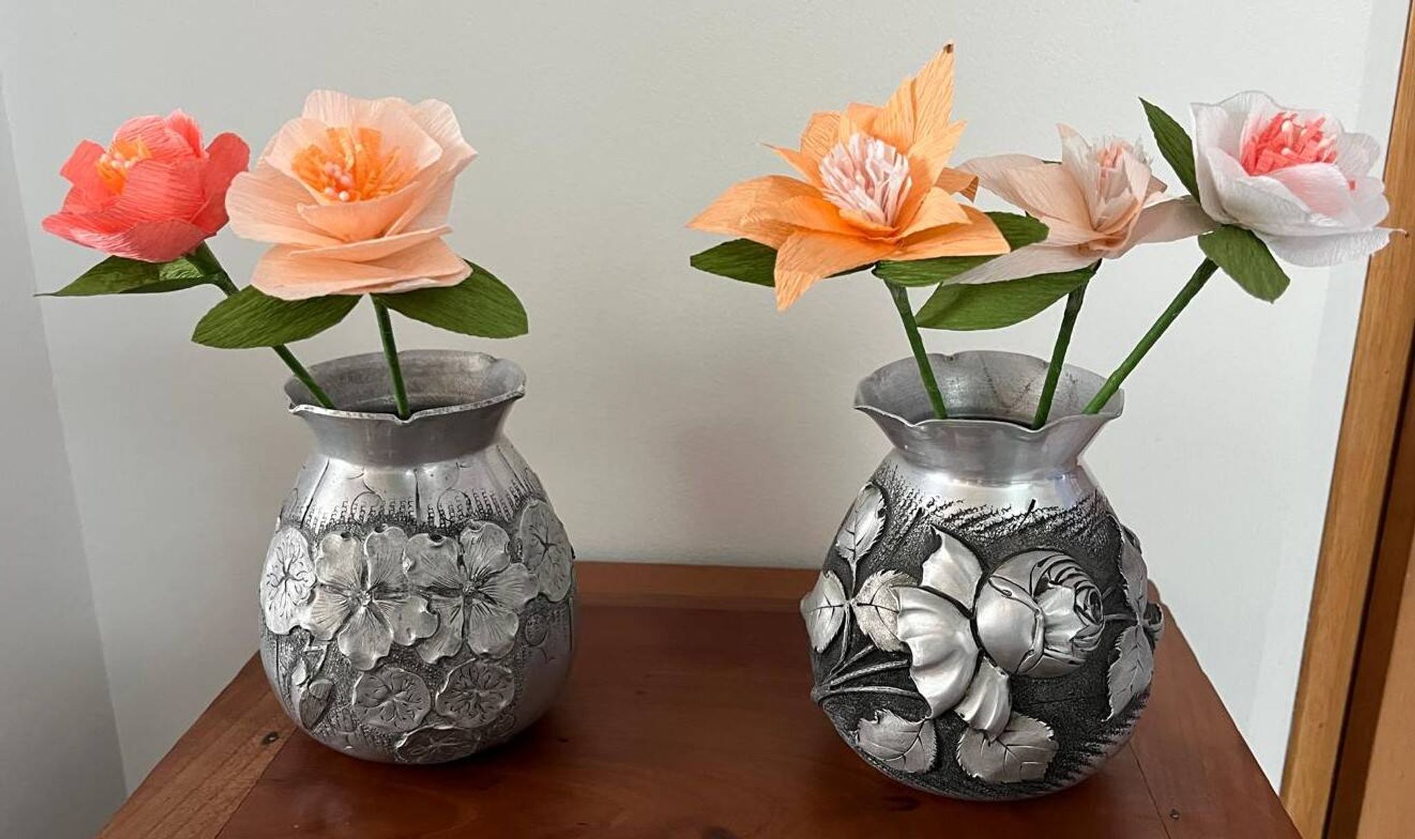 Art Deco/Art Nouveau vases signed M. Montagne vintage (1920-1930)