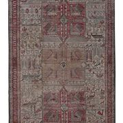 Vintage Turkish Oushak Handwoven Rug 123x183 cm