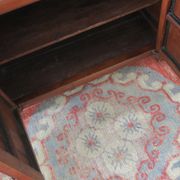 Cabinet antique boho fait main peint à 2 portes, 1910