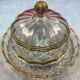 cheese bell or mignardises with old glass top