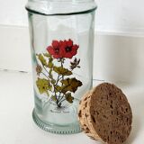 Botanical pattern jar