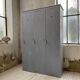 Blue patinated workshop furniture locker room
