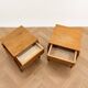 Pair of wooden bedside tables from the 1960s