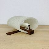 Scandinavian teak perspex wall light from the 60s