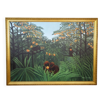 Tableau "Singes dans la jungle"