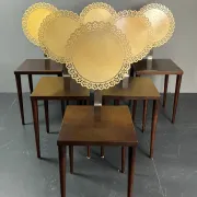 Set of 6 sculptural Italian dining chairs by Marco Mencacci, Milan, 1990s
