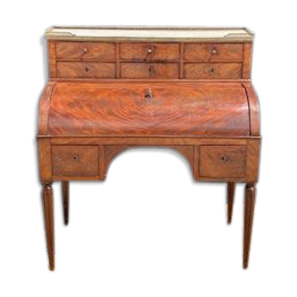 Restoration-era mahogany cylinder desk