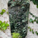 Ancien miroir forme libre rétroviseur vintage design 60 - 33,5 x 61 cm