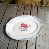 Oval dish Digoin Sarreguemines collection Josiane