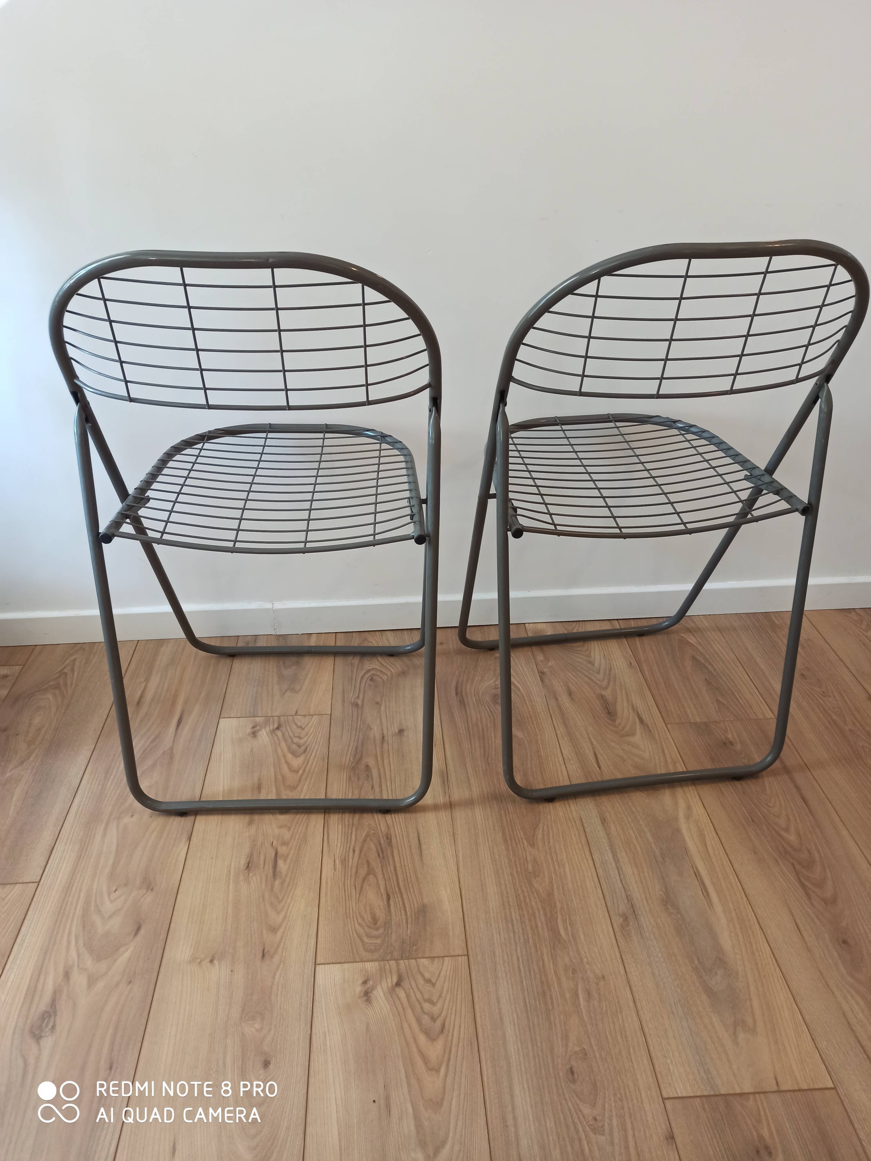 Vintage folding chairs by Niels Gammelgaard