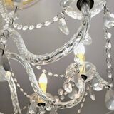 Glass chandelier with polypropylene arms – 9 lights