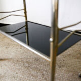 Vintage black and gold service