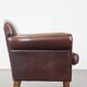 Design armchair made of sheep leather with a clean finish