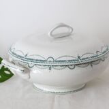 René model tureen or salad bowl, Saint Amand, Terre de Fer, French manufacture