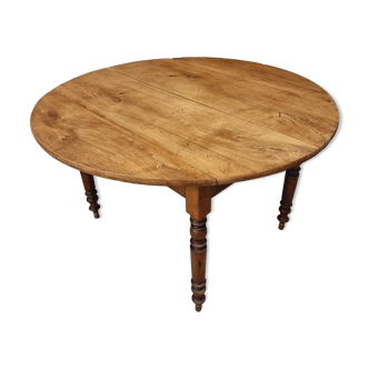 Antique round table French dining table oak 125 cm dia