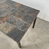 1950s slate coffee table
