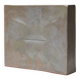 Unique square ceramic vase, Czechoslovakia, 1960s