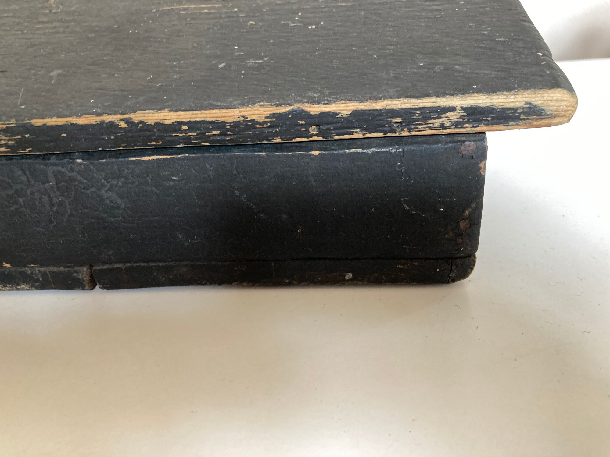 19th farm storage box in washed wooden popular arts