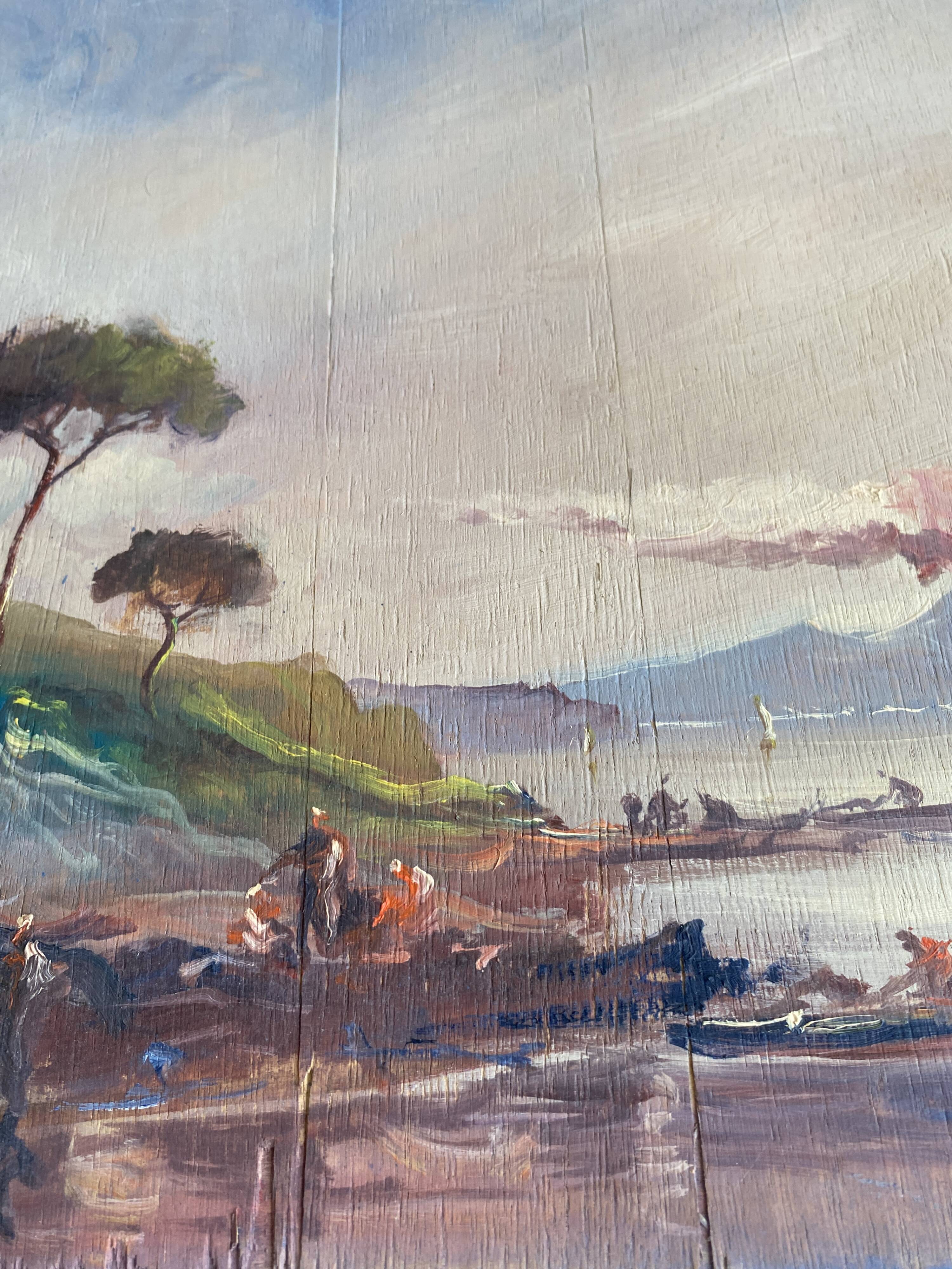 Oil painting "Sicilian beach"