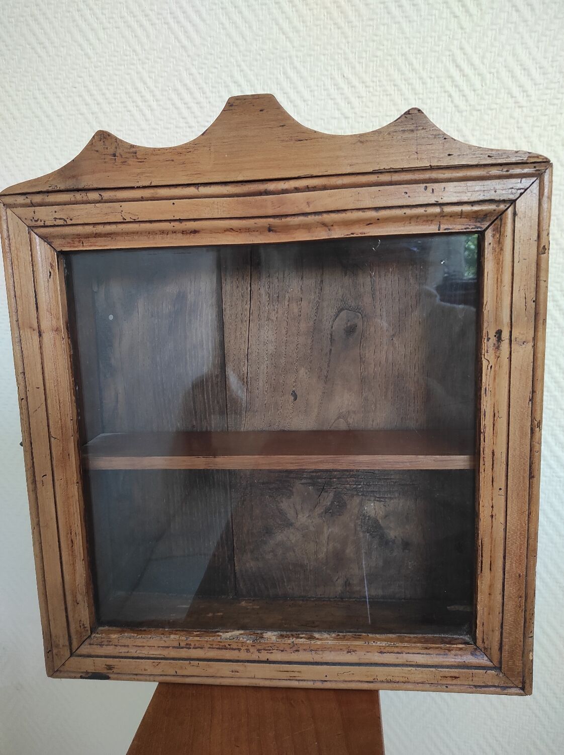 Old cherry display case
