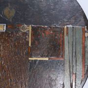 Coffee table by Paul Kingma, 1979 – Mosaic in earth tones, Ø100 cm