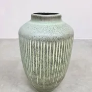 Vintage ceramic textured vase Steuler 'Nature green'