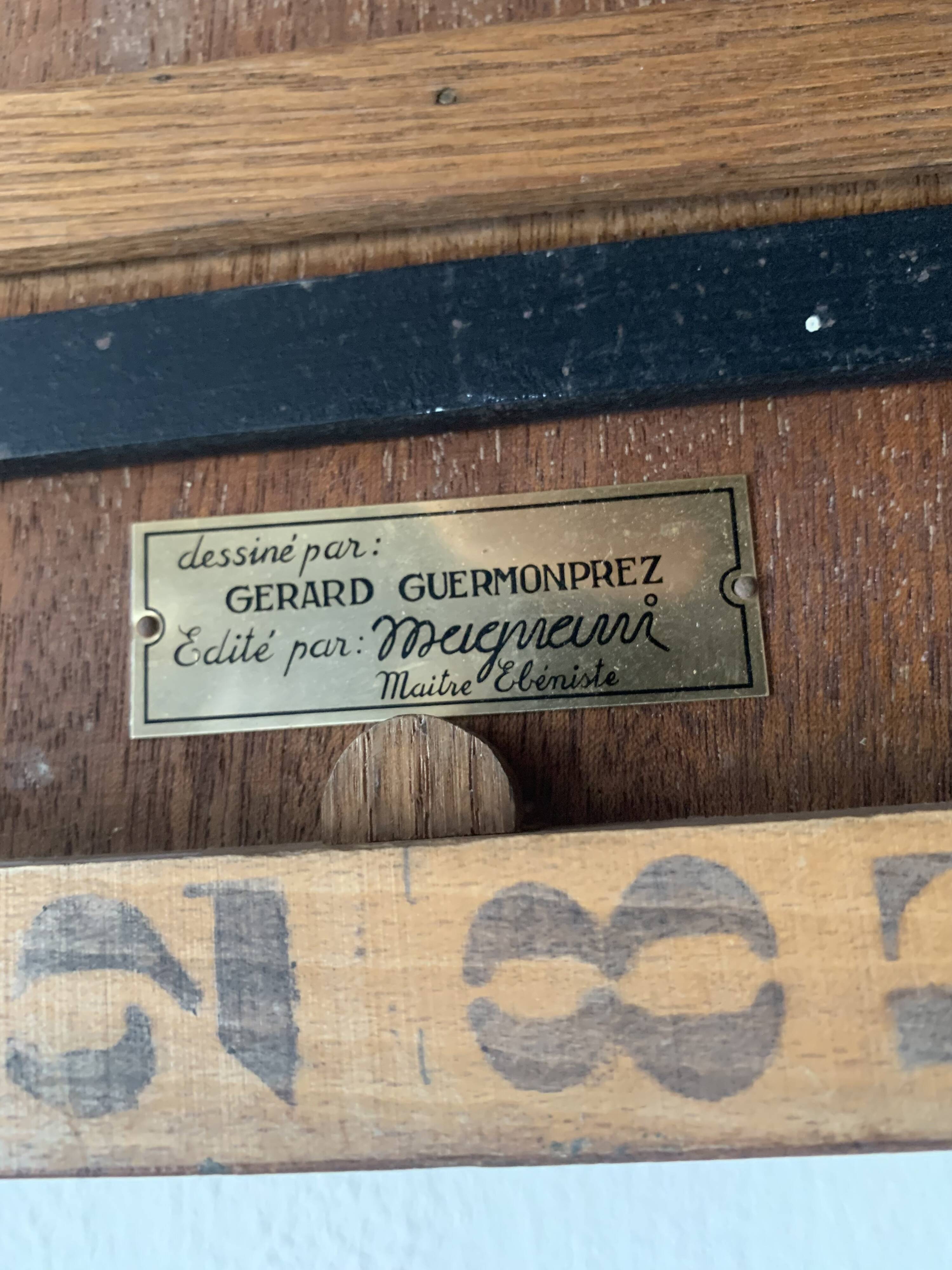 Vintage coffee table 1950 Gérard Guermonprez Magnani - 80 x 50 x 35 cm