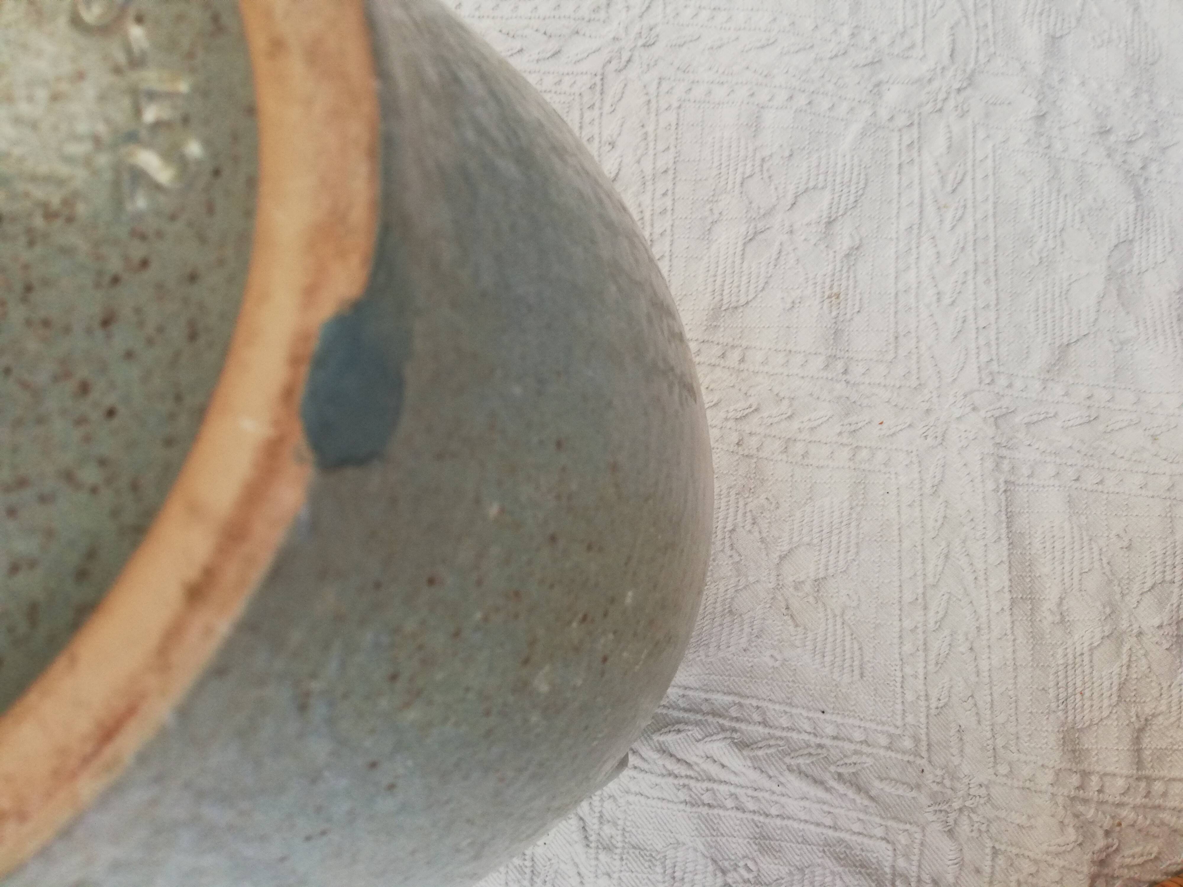 Large Grey Ceramic Vase 1950