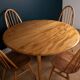 Restored Vintage Retro Ercol 1960s 384 Round Dining Table & 4 370 Windsor Arm Chairs Regular price