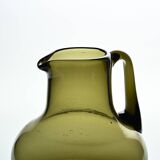 Blown glass carafe by Claude Morin, 1976