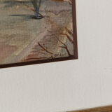 Watercolor Claude Lyr, My garden at Easter