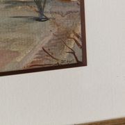Watercolor Claude Lyr, My garden at Easter
