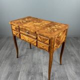 Marquetry Dressing Table, Louis XV Style, 20th Century